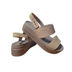 Crocs women's Brooklyn low wedge sandals fabulous comfort size 11